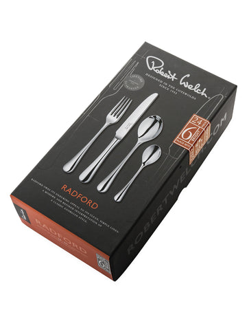 RADFORD (BR), 30 PC Set - w/ 6 Long Handled Spoons FREE Robert Welch